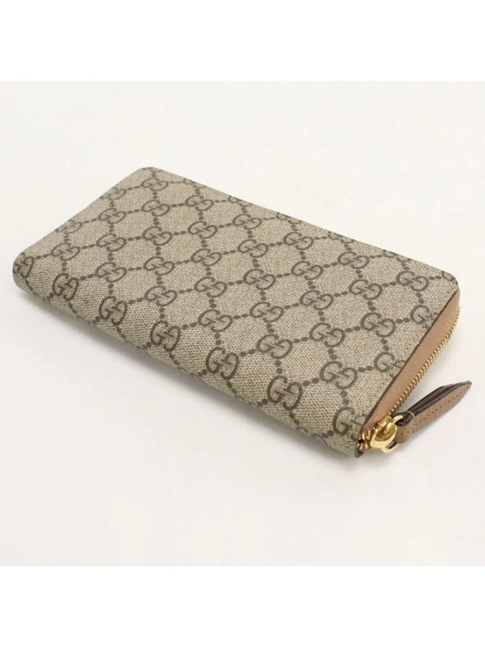 Gucci Double Wallet Zip Around Leather